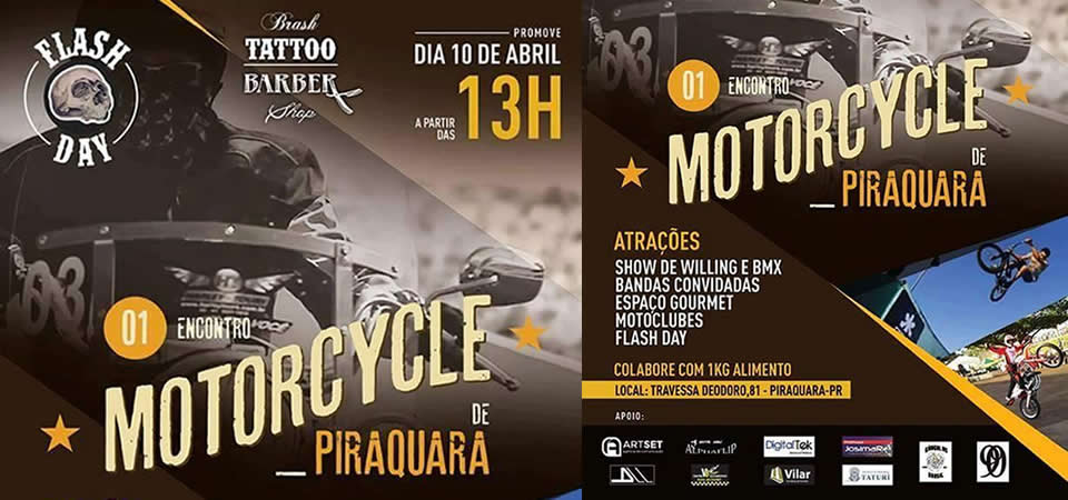 1 Encontro Motorcycle acontece neste domingo em Piraquara