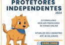 Prefeitura abre cadastro online para Protetores de Animais do município