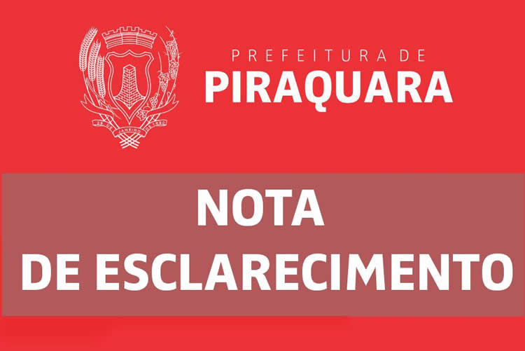 NOTA DE ESCLARECIMENTO PREFEITURA DE PIRAQUARA SOBRE HORAS EXTRAS