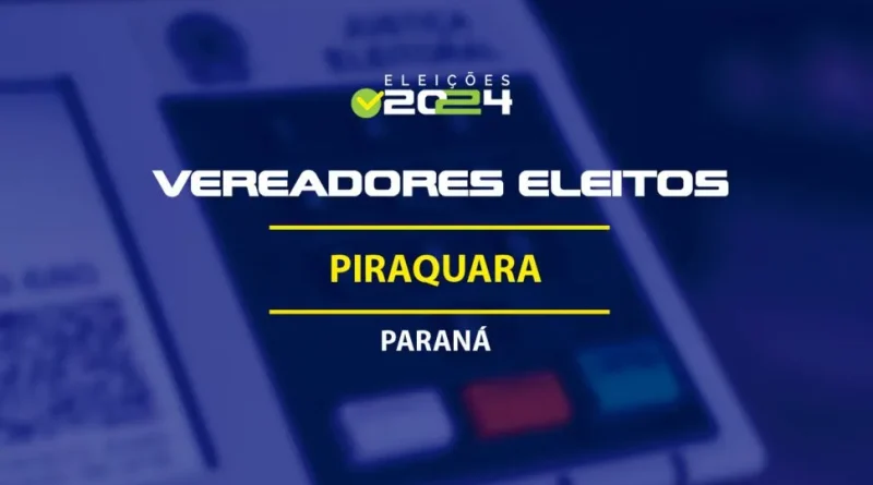 Candidatos a vereador mais votados para a Câmara dos Vereadores em Piraquara