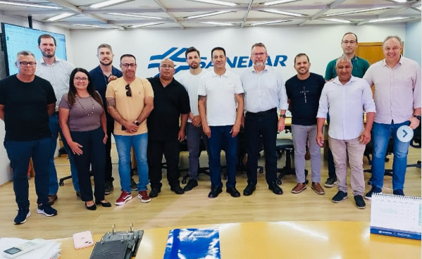 Vereadores da Cidade na Sanepar em busca solução para os problemas.